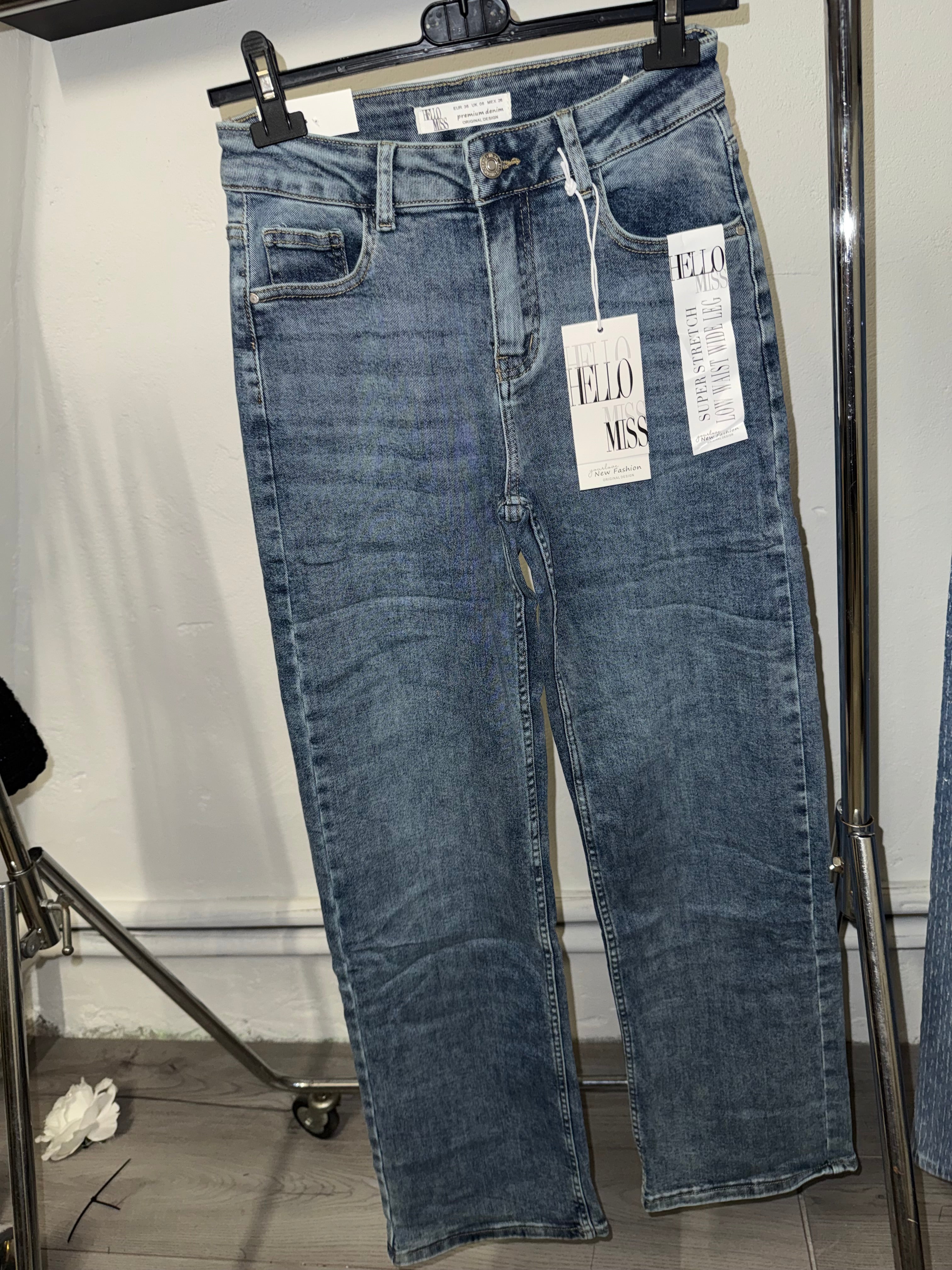 Denim broek Wide leg