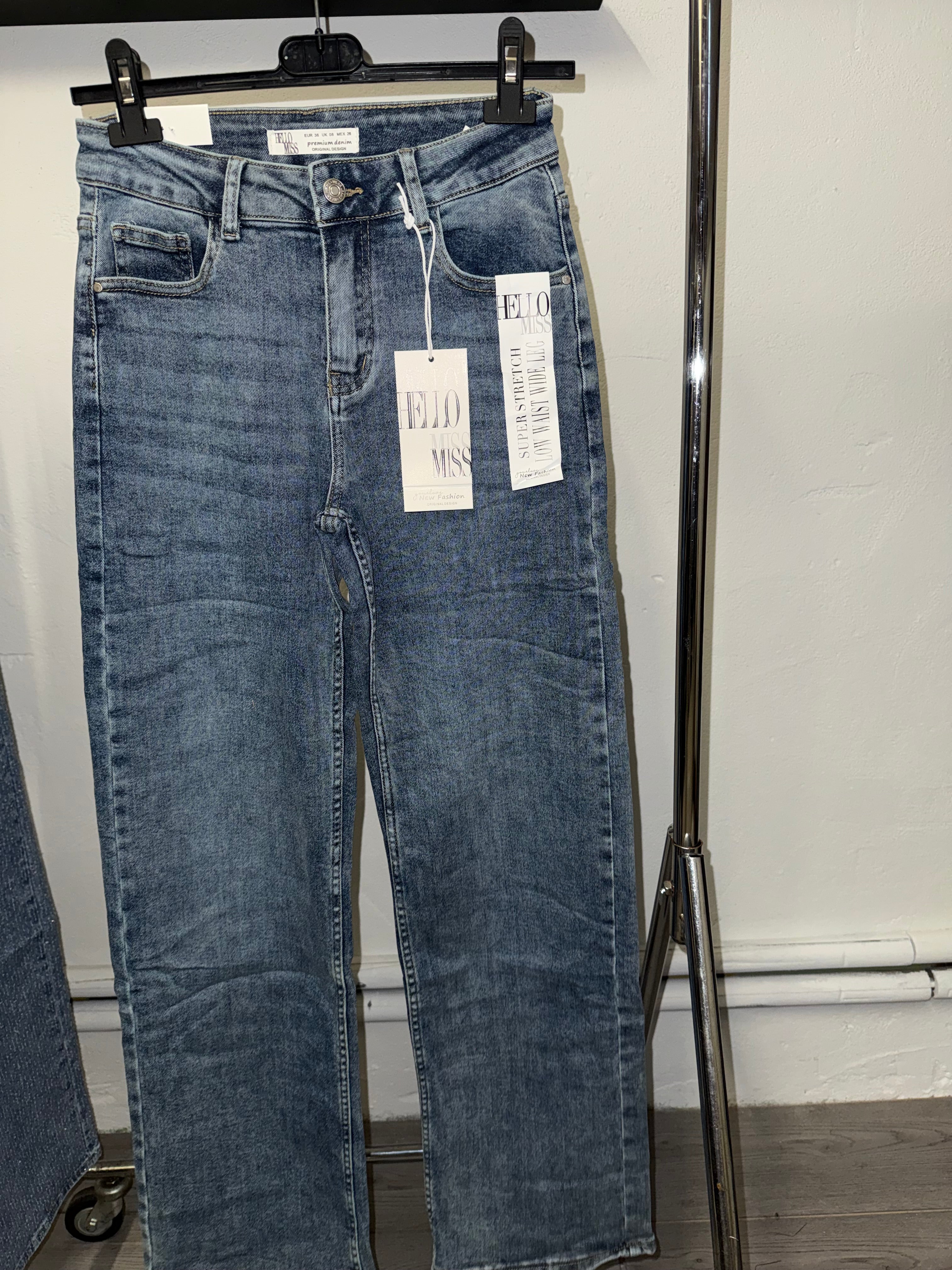 Denim broek Wide leg