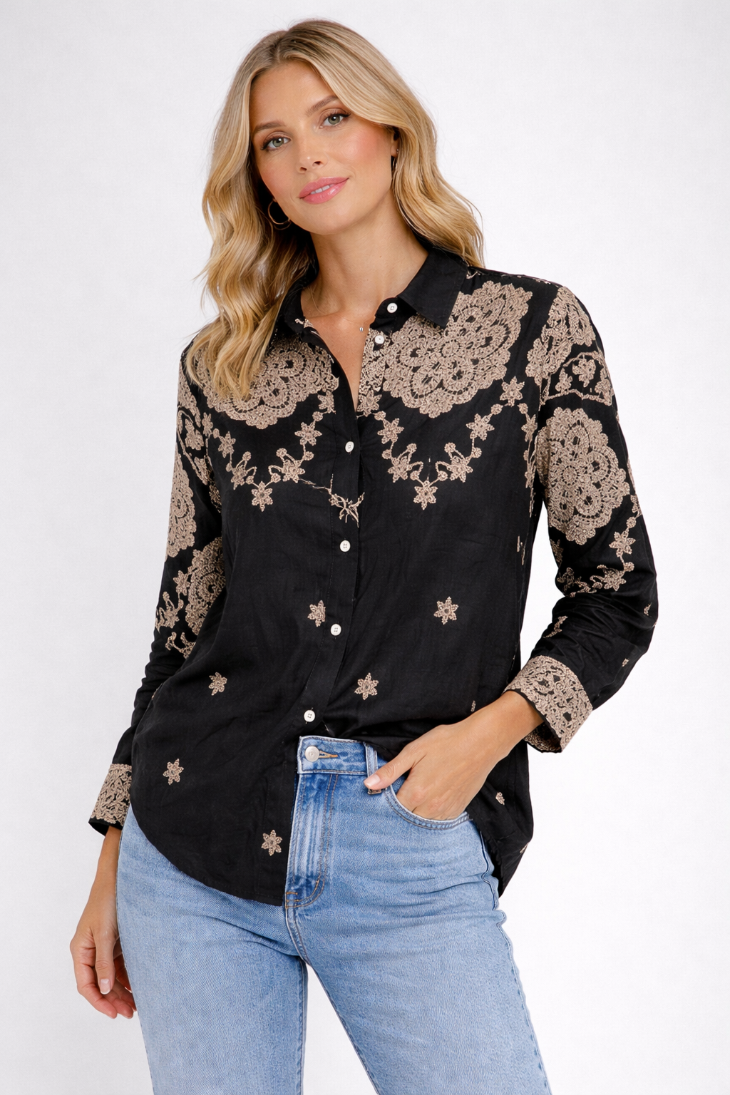 Lace Detail Blouse