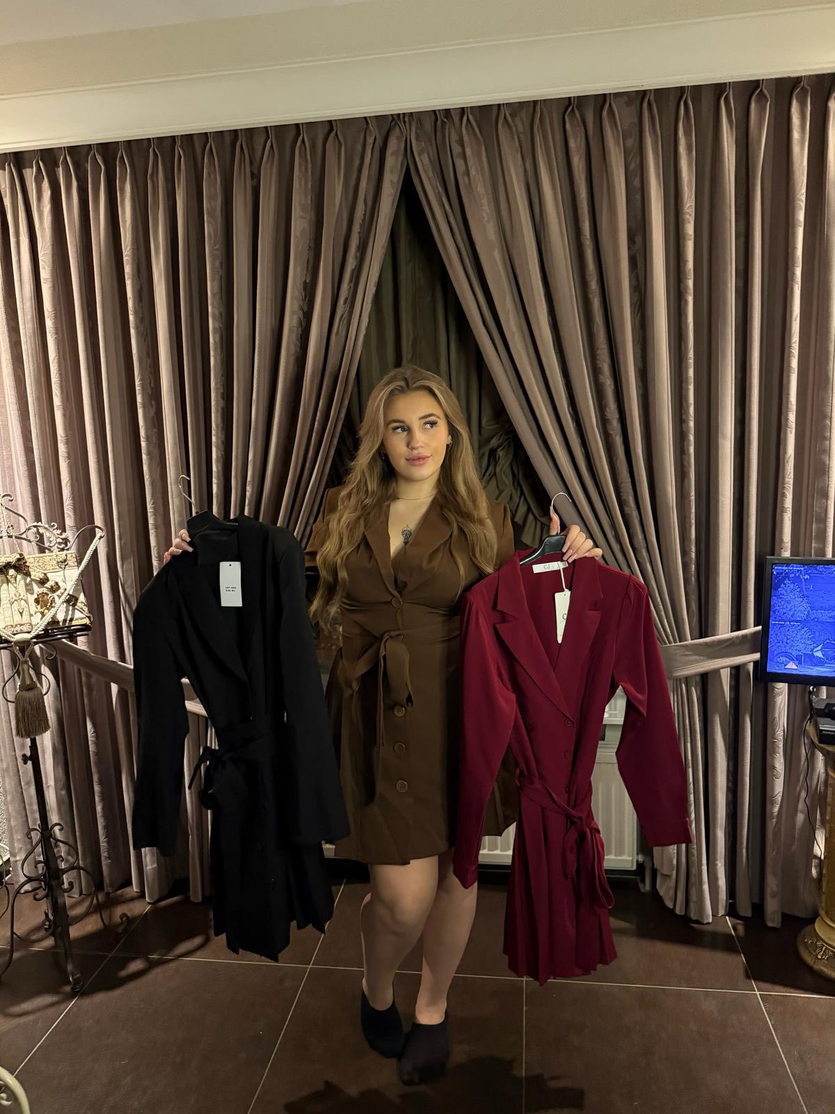 SALE!!! Blazerjurk bordeaux