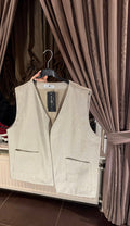 SALE!!!Gilet Creme Charell met steentjes